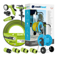 Zestaw do nawadniania QUATTRO Wąż 1/2" 25m Cellfast
