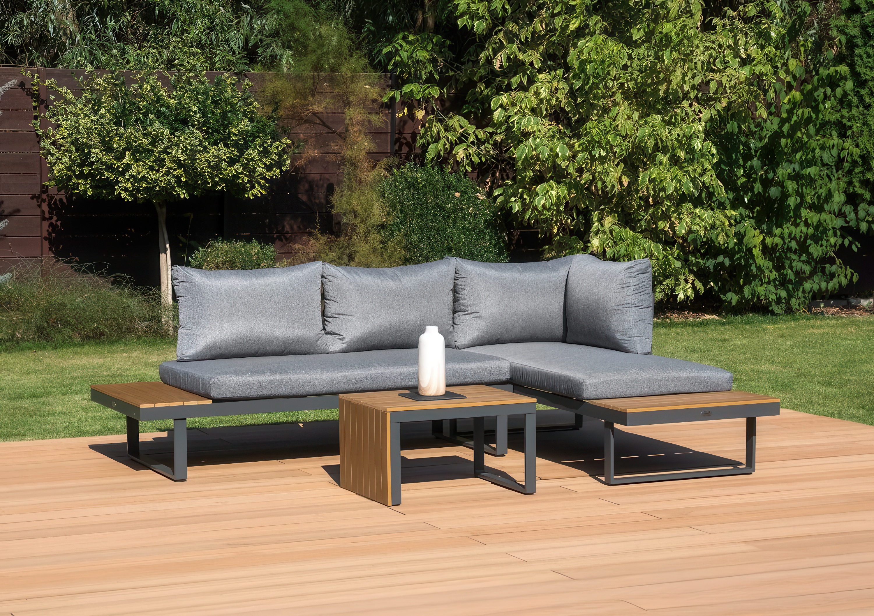 Narożnik modułowy TULIP Dark Grey - FOCUS GARDEN