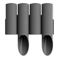 Palisada ogrodowa 4 STANDARD 15,5cm x 2,3m Grafitowa Cellfast