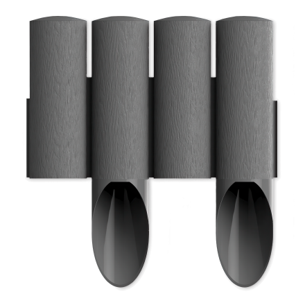 Palisada grafitowa ogrodowa