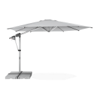 parasol ba stojaku do ogrodu w kolorze szarym