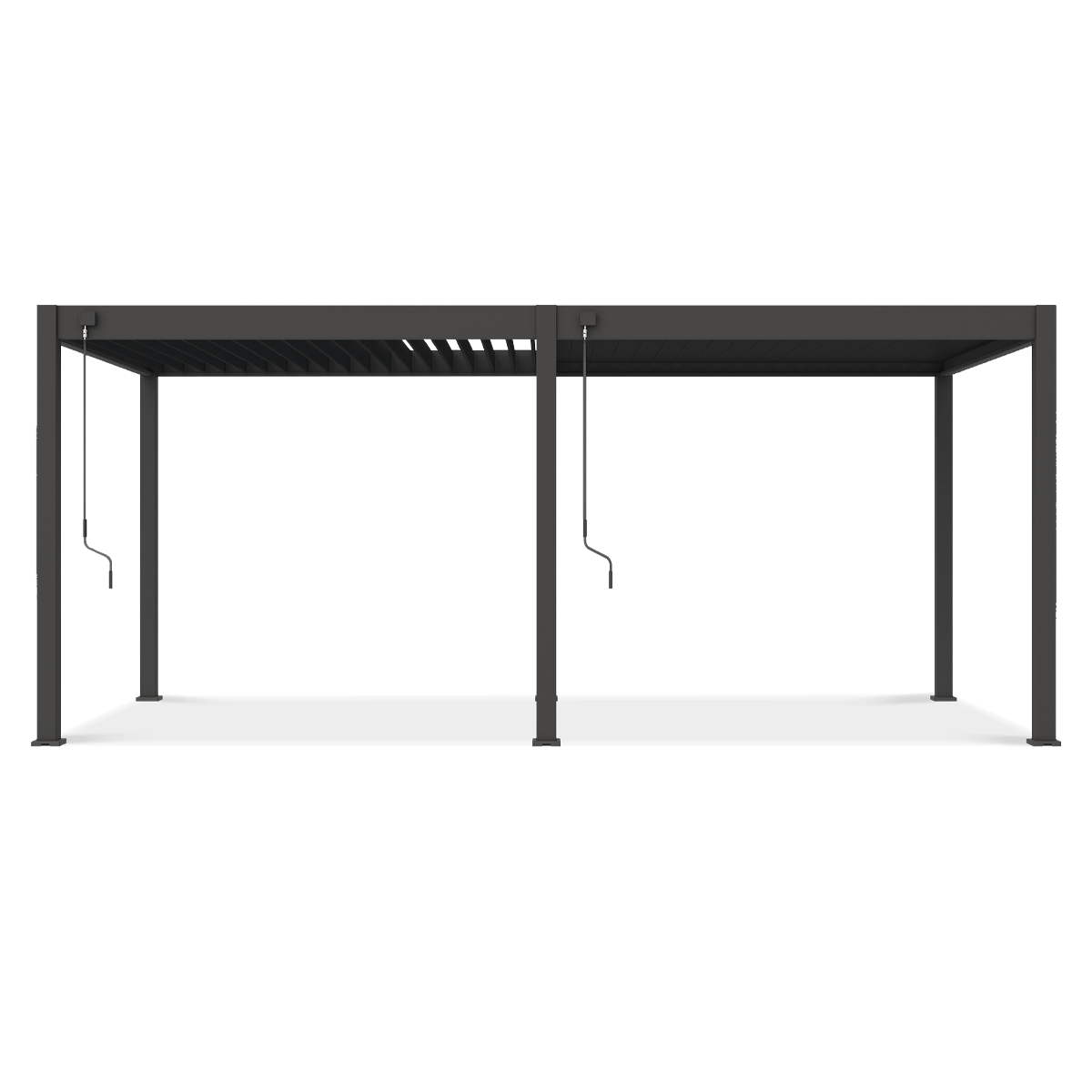 Pergola ogrodowa ELEGANCE 3x6 Anthracite - Gutroof stojąca na tarasie