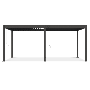 Pergola ogrodowa ELEGANCE 3x6 Anthracite - Gutroof stojąca na tarasie