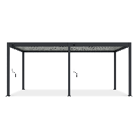 Pergola aluminiowa na ogród ELEGANCE 3x6 Anthracite/Light Grey - Gutroof
