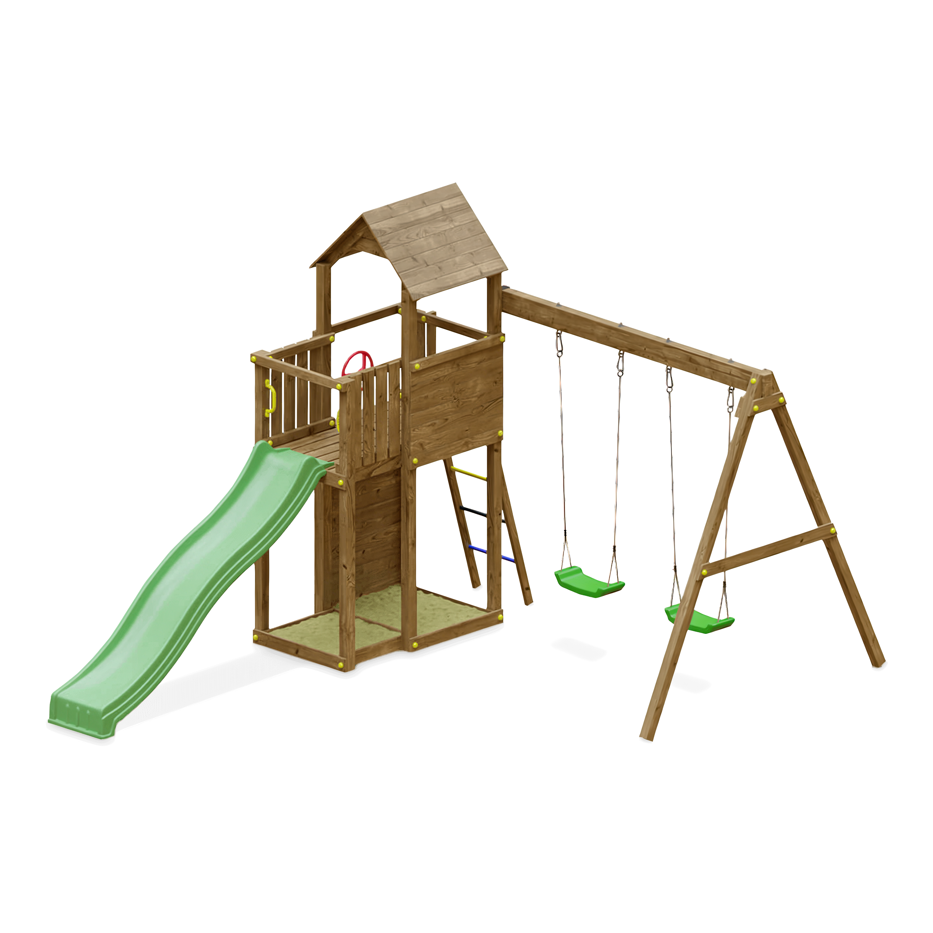 Plac zabaw z huśtawką dla dzieci Fungoo Boomer 3