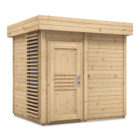 Sauna ogrodowa PRYMULKA z witryną 250x200cm - Megiw