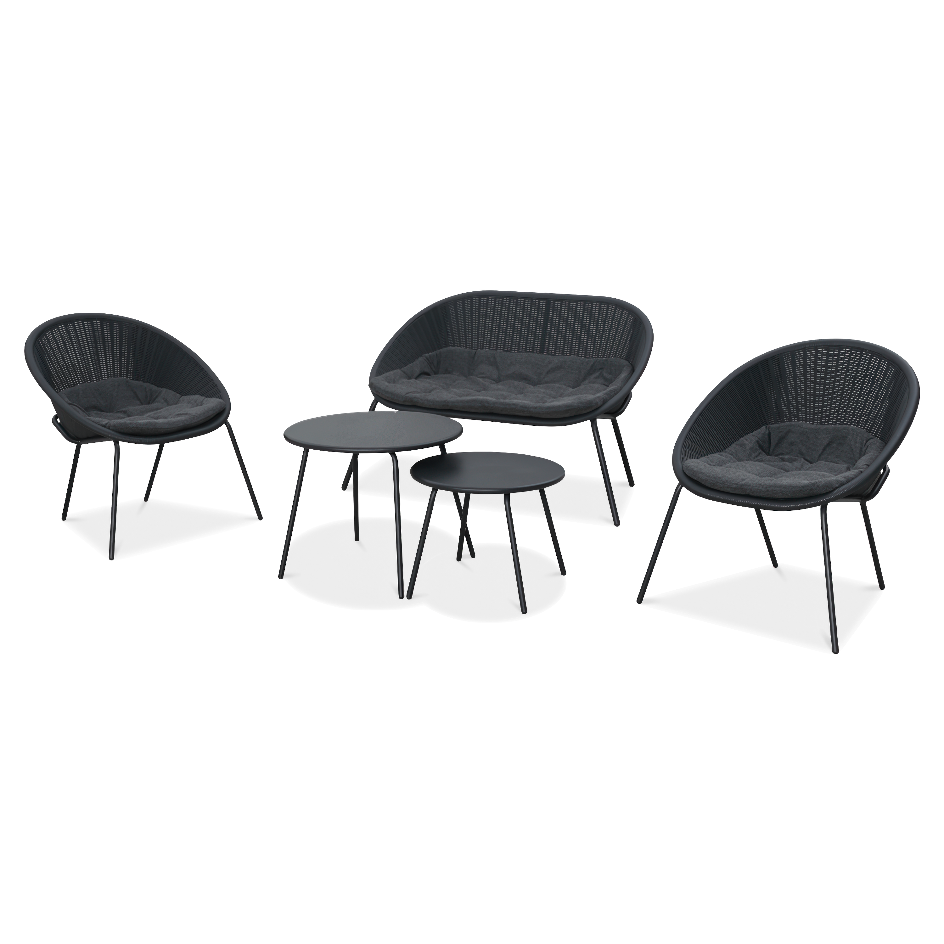 Zestaw ogrodowy AMBER CAFFE Graphite