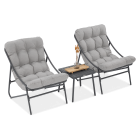 Komplet mebli ogrodowych Casper Light Grey