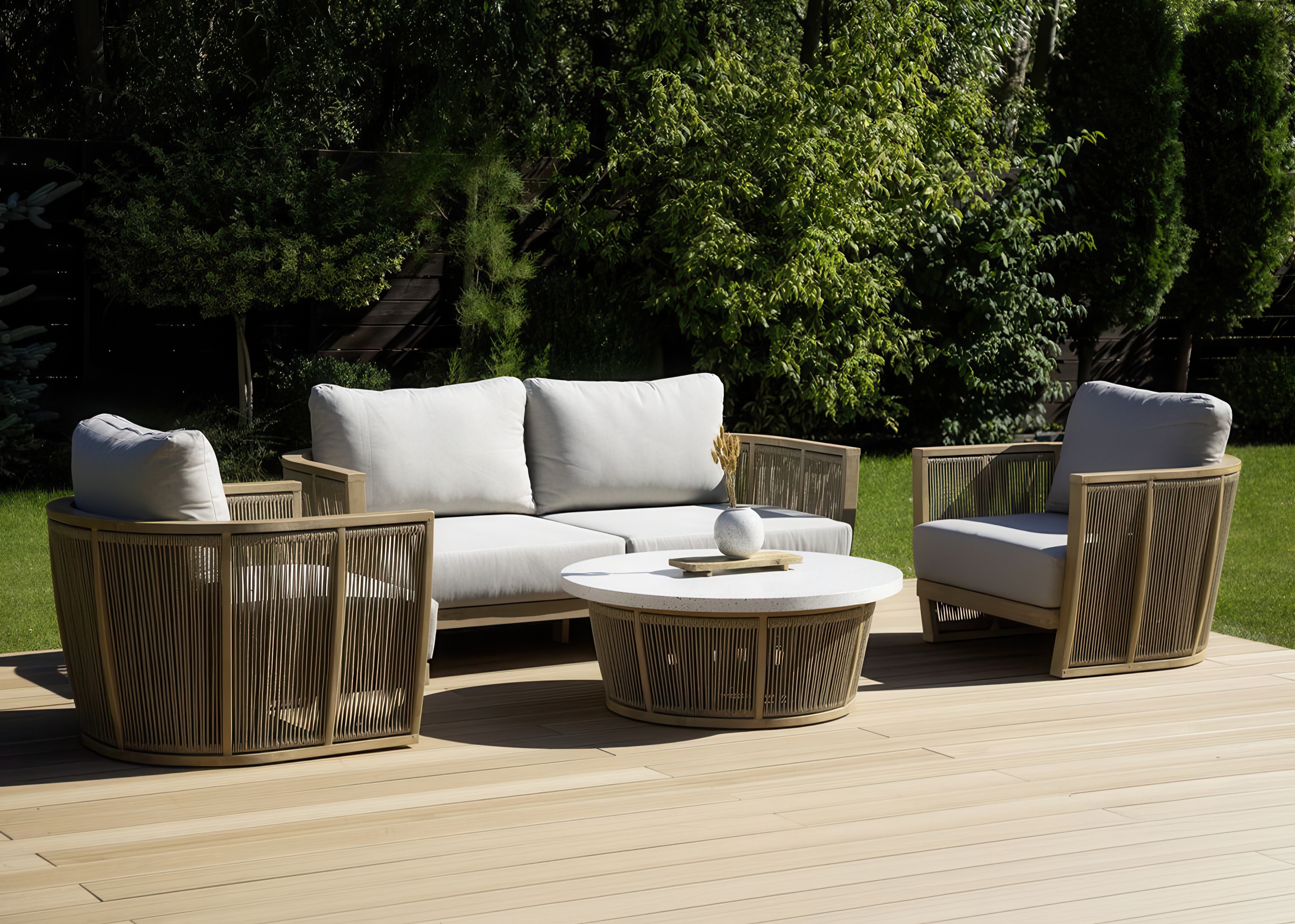 drewniane meble collins caffe na tarasie