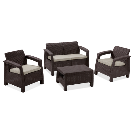 Zestaw ogrodowy CORFU SET Brown