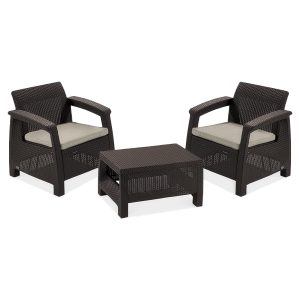 Komplet ogrodowy CORFU WEEKEND Brown