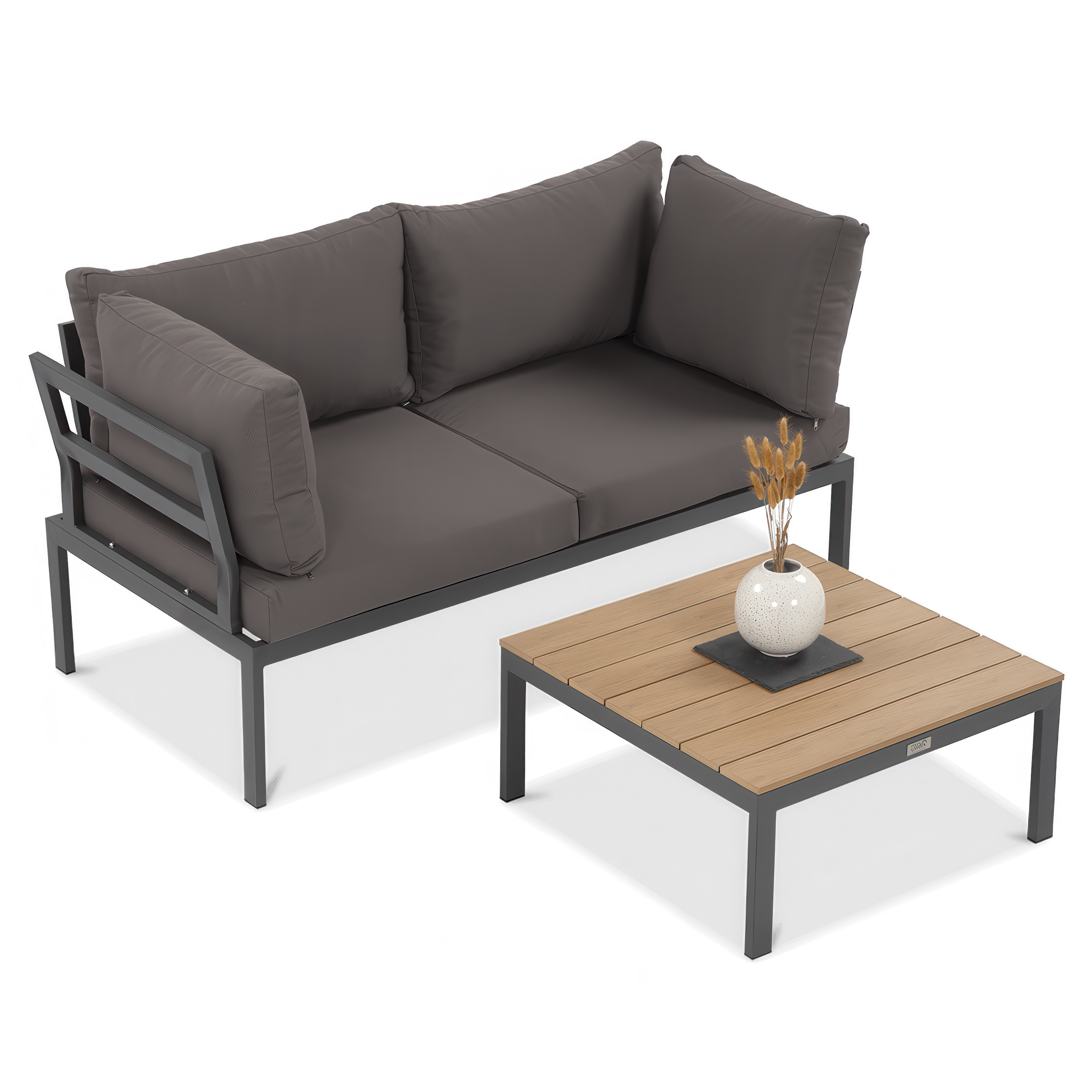 Zestaw mebli ogrodowych narożnik Focus Garden JAVA Dark Grey