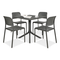 Meble Nardi BORA BISTROT/CLIP 4+1 Antracite