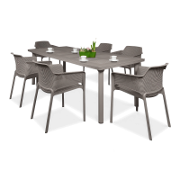 Zestaw ogrodowy Nardi NET/LIBECCIO 6+1 Tortora