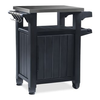 czarny barek schowek ogrodowy