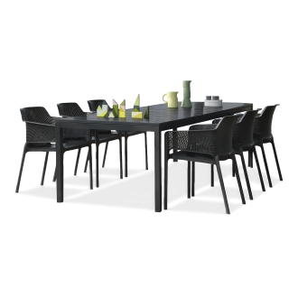 Zestaw ogrodowy Nardi NET/RIO - 8/140 Antracite