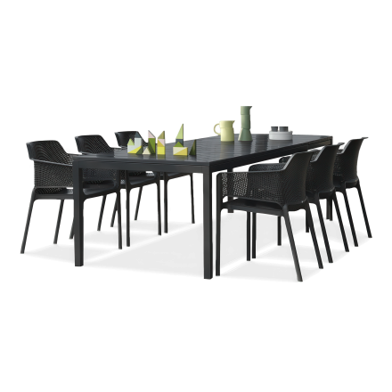 Zestaw ogrodowy Nardi NET/RIO - 8/140 Antracite