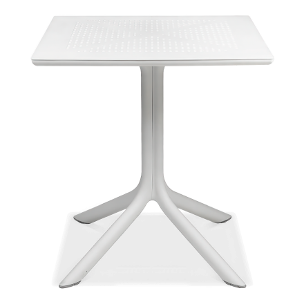 biały stół do ogrodu