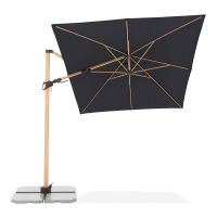 Parasol ogrodowy Doppler ALU WOOD 220 x 300 Anthracite