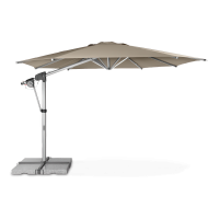 Duży parasol ogrodowy Doppler PROTECT 400 P Sand