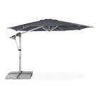 czarny parasol ogrodowy na wysięgniku