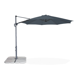 Parasol ogrodowy w kolorze antracytowym