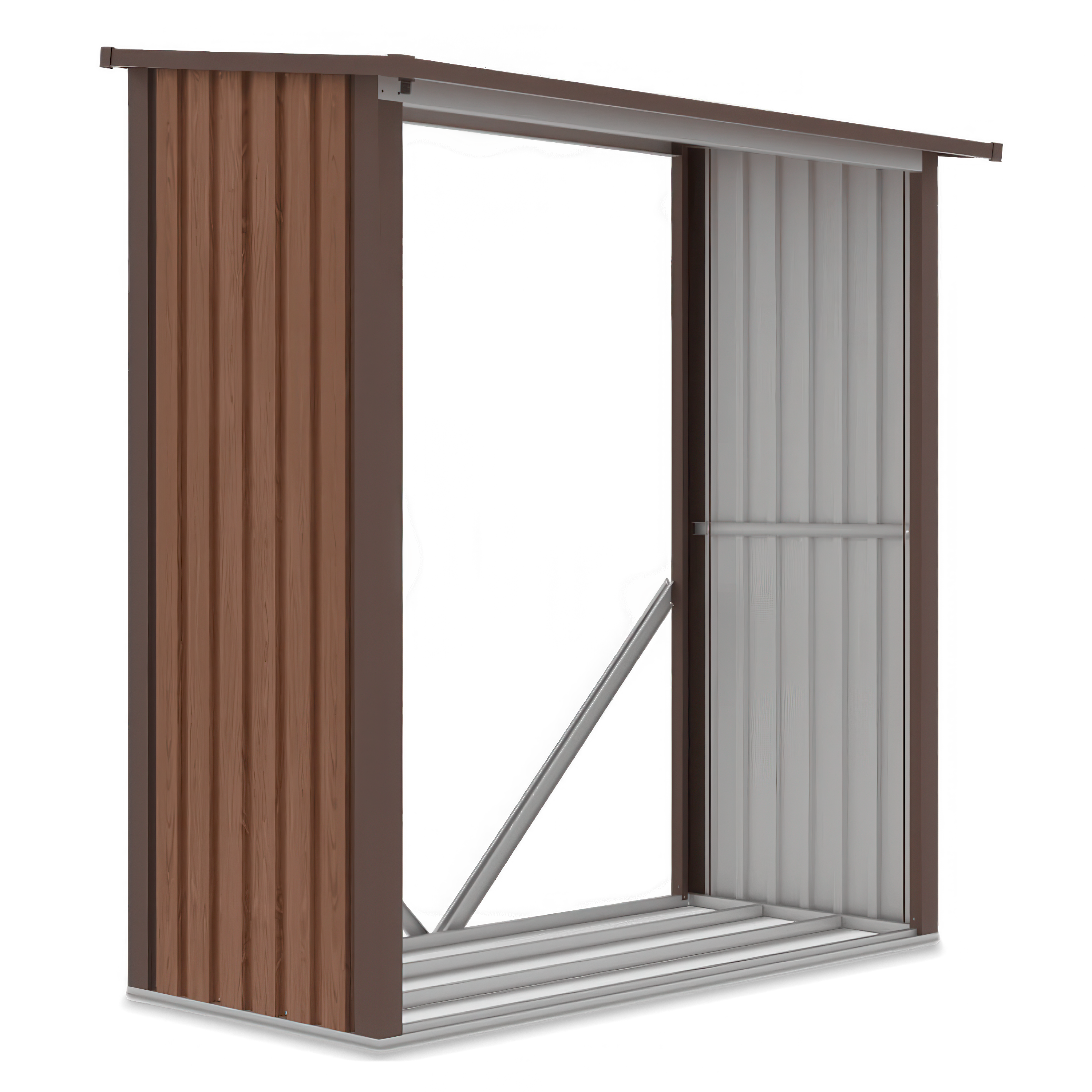 Drewutnia ogrodowa DENVER 182x89cm Walnut - Hardmaister