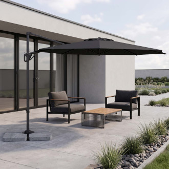 Duży parasol ogrodowy LIFE 310 SIDE Antracyt - Doppler