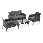 Zestaw z technorattanu SAN MARINO Grey