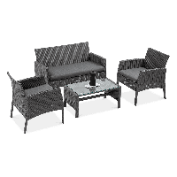 Meble z technorattanu SAN MARINO Grey