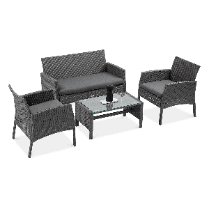 Zestaw z technorattanu SAN MARINO Grey