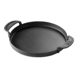 czarna patelnia do grilla w czarnym kolorze