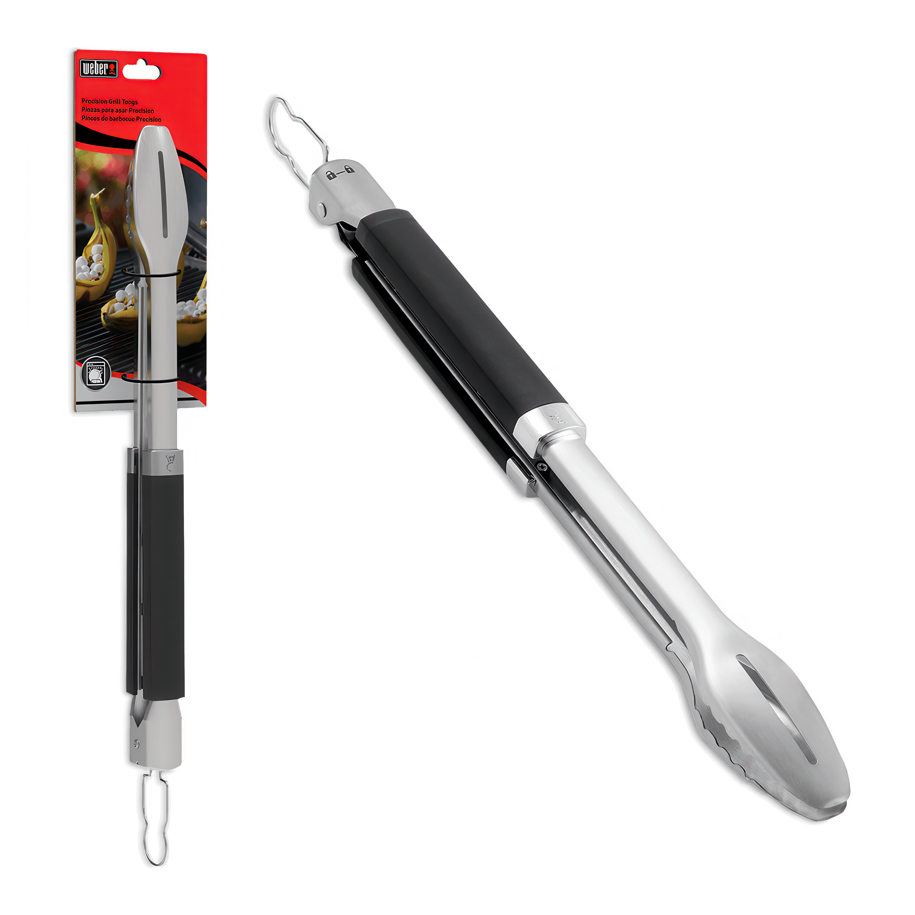 szczypce do grilla z opakowaniem i bez opakowania