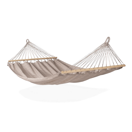 Hamak z drążkiem ALISIO Almond, dwuosobowy - LA SIESTA