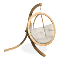 Wiszący fotel do ogrodu O-ZONE Kremowy