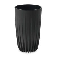 Wysoka donica ogrodowa MIRA ECO recycled 30cm czarna - LAMELA