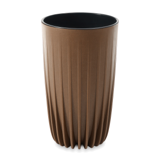 Wysoka donica ogrodowa MIRA ECO wood 30cm natural - LAMELA