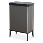 Kosz na śmieci wysoki VERTO 54L perłowy szary - Curver