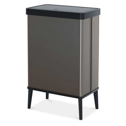 Kosz na śmieci wysoki VERTO 54L perłowy szary - Curver