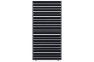 Elegance/Deluxe/Fusion panel żaluzjowy poziomy regulowany, 1.2 m, antracyt, frontowy widok na białym tle