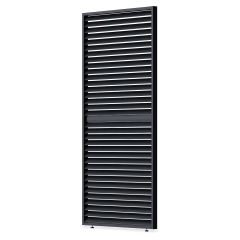 Elegance/Deluxe/Fusion panel żaluzjowy poziomy regulowany, 1.2 m, antracyt, na przezroczystym tle