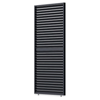 Elegance/Deluxe/Fusion panel żaluzjowy poziomy regulowany, 1.2 m, antracyt, na przezroczystym tle