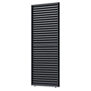 Elegance/Deluxe/Fusion panel żaluzjowy poziomy regulowany, 1.2 m, antracyt, na przezroczystym tle