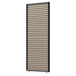 Elegance/Deluxe/Fusion panel żaluzjowy poziomy regulowany, 1.2 m, woodgrain, widok na przezroczystym tle