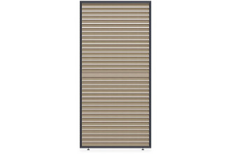 Elegance/Deluxe/Fusion panel żaluzjowy poziomy regulowany, 1.2 m, woodgrain, widok z przodu na białym tle