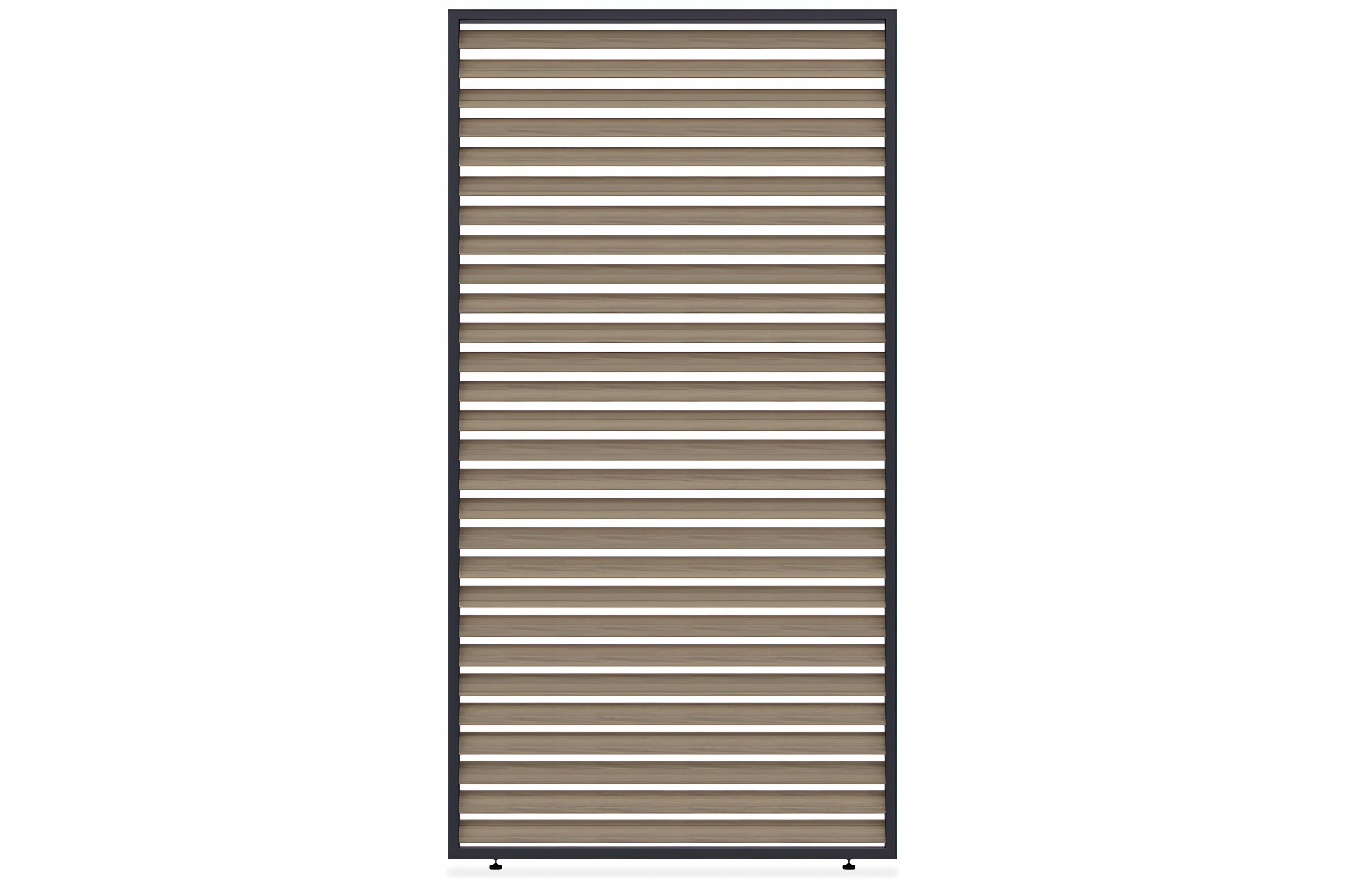 panel żaluzjowy w kolorze woodgrain o szerokości 1.3 metra