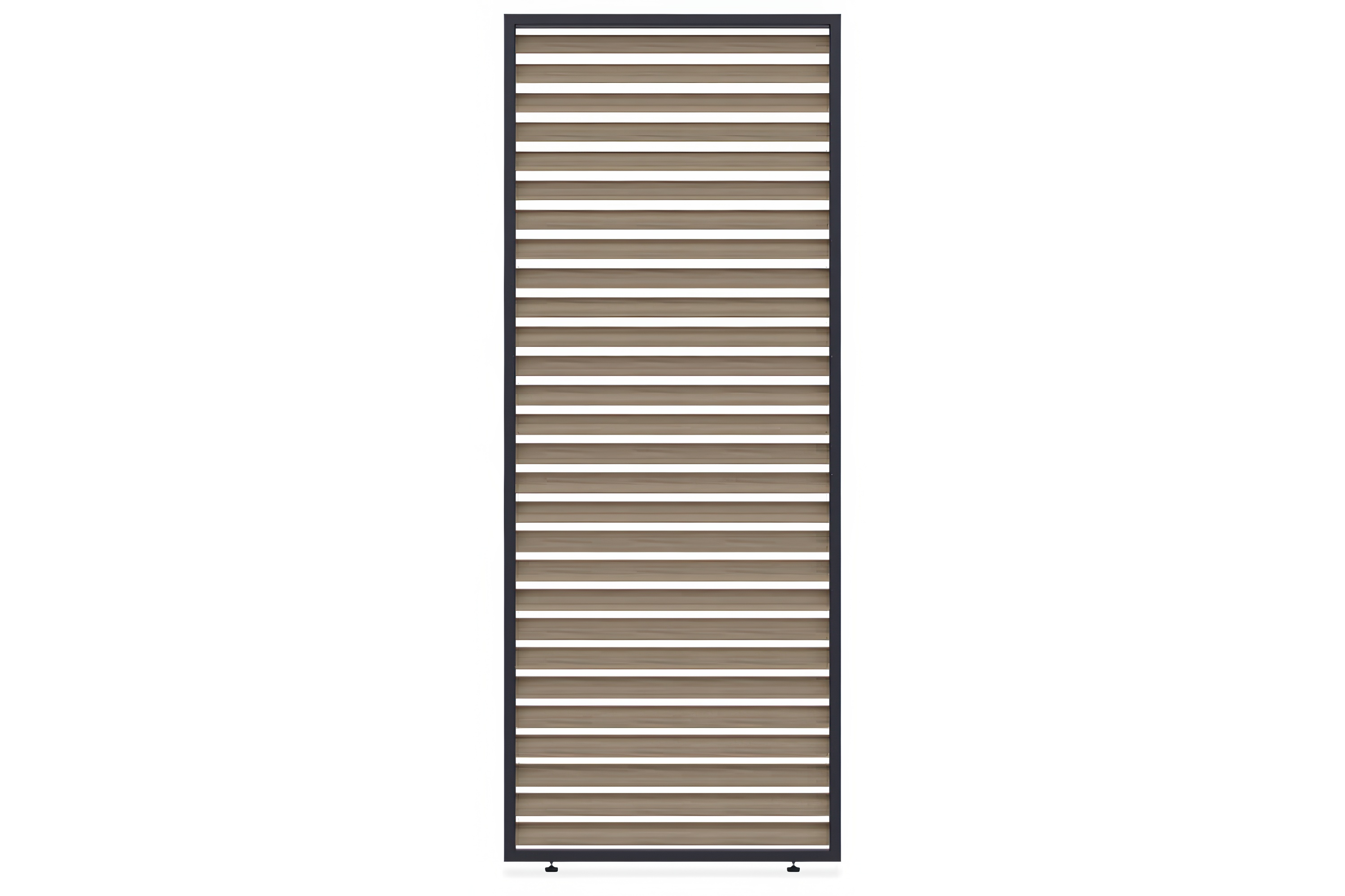 Pojedynczy panel żaluzjowy poziomy przeznaczony do pergol gutroof z serii elegance, deluxe, fusion - panel o szerokości 1m w kolorze drewna (woodgrain)