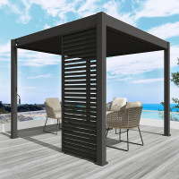 Panel żaluzjowy poziomy do pergoli ELEGANCE/DELUXE/FUSION 1 m Anthracite - Gutroof