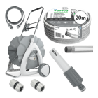 zestaw do nawadniania z wózkiem i końcówkami do podlewania