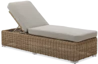 Leżak ogrodowy z poduszką JAKARTA Beige - Furrore